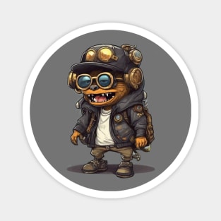 Cute steam punk Monster Magnet